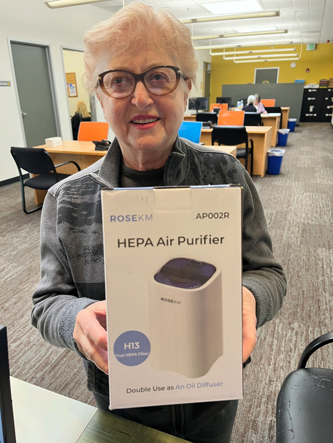 Holocaust survivor image for Blue Card natural disaster relief gallery