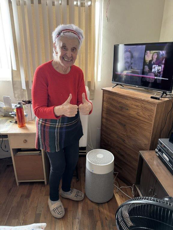 Relief response photo tied to Blue Card severe weather aid