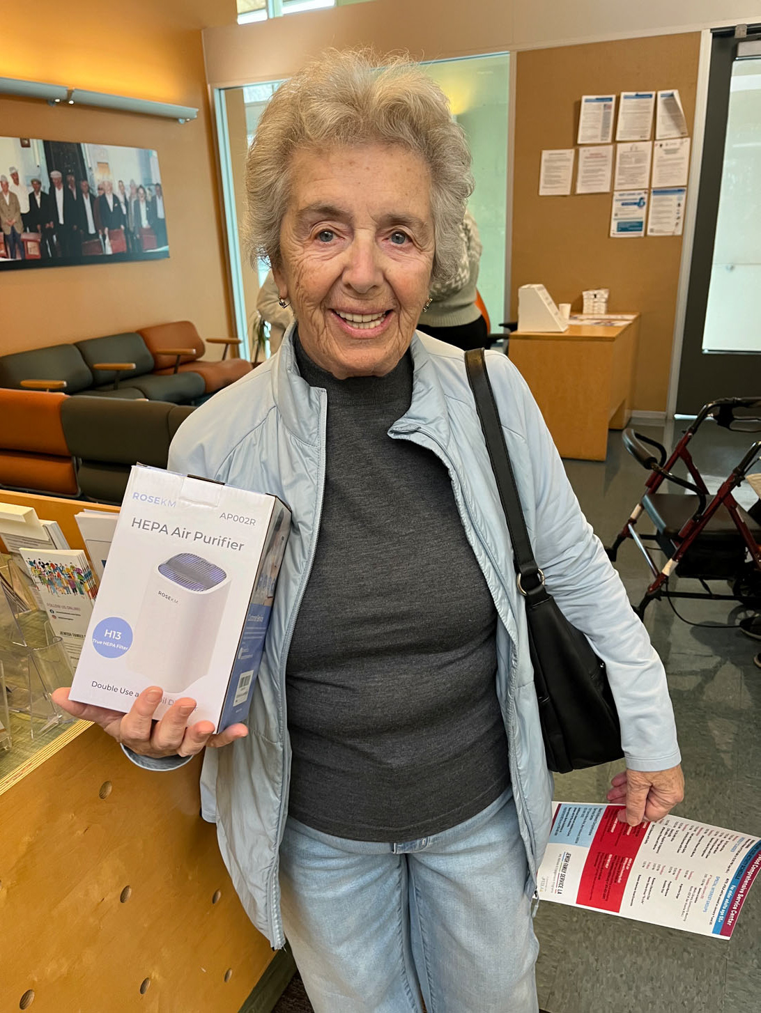 Survivor image connected to Blue Card disaster response support