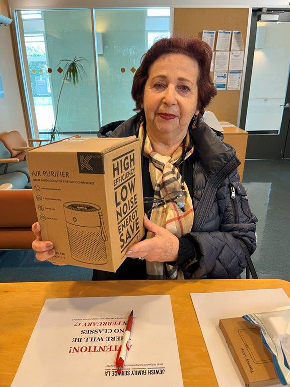 Holocaust survivor affected by recent disaster conditions